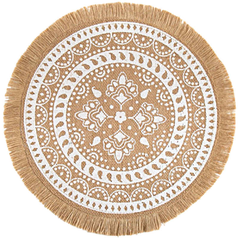 Aube Bohème™ Set de table en fibres naturelles (Lot de 6) - komoemori