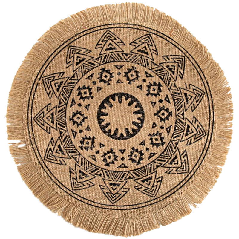 Aube Bohème™ Set de table en fibres naturelles (Lot de 6) - komoemori