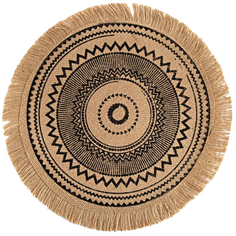 Aube Bohème™ Set de table en fibres naturelles (Lot de 6) - komoemori