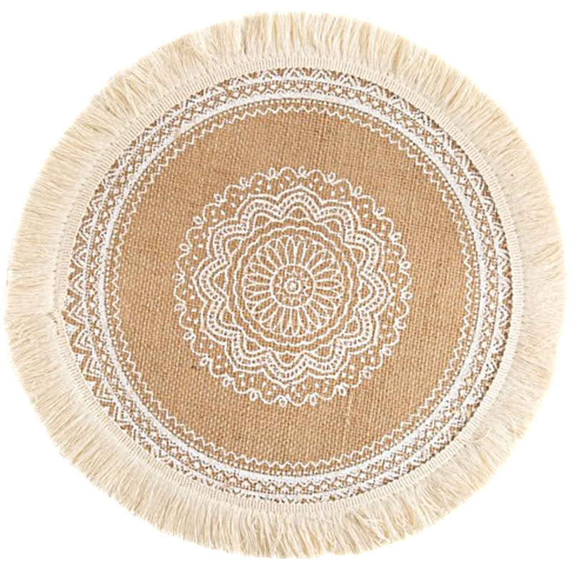 Aube Bohème™ Set de table en fibres naturelles (Lot de 6) - komoemori